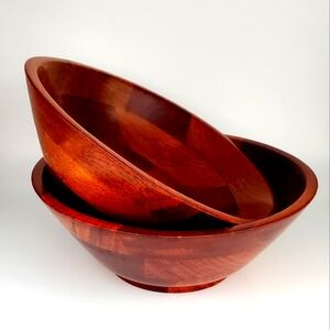 Quality Scandanavian Wood Bowls Trinket Dish Salad Snacks MCM Minimalist Style